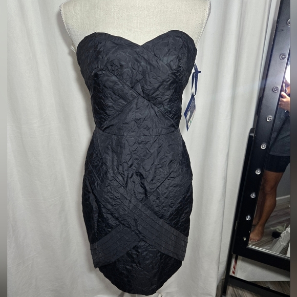 NEW Jean Paul Gaultier for Target Strapless Black Fitted Dress Zip Sz 7 - Picture 2 of 11